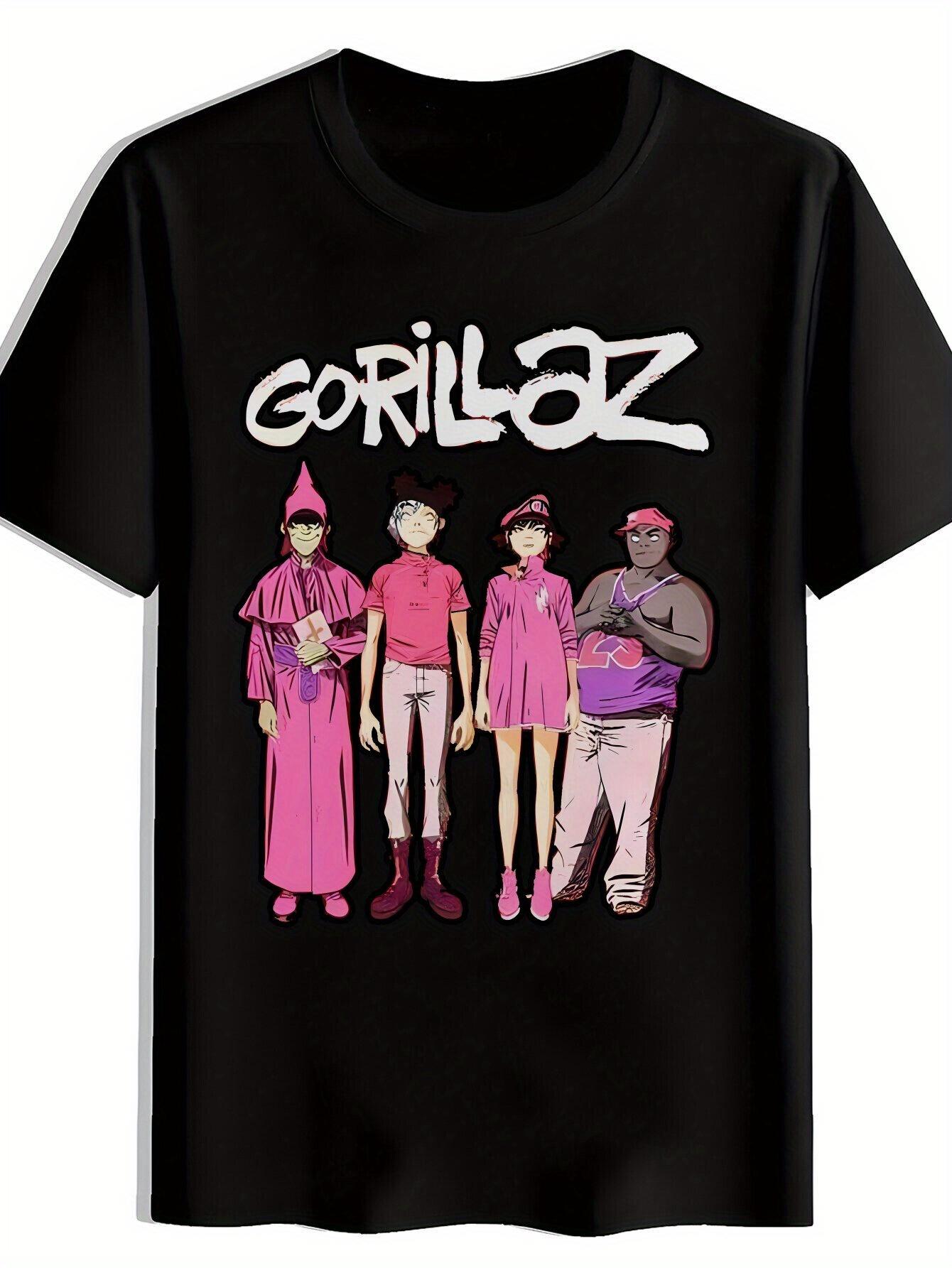

Graphic Rock Band T-shirt - Black Crew Neck Short Sleeve M
