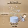 Pink Romantic Confession I LOVE YOU 3D Night Light Gift Light for Lovers, Bedroom Decoration Atmosphere Light