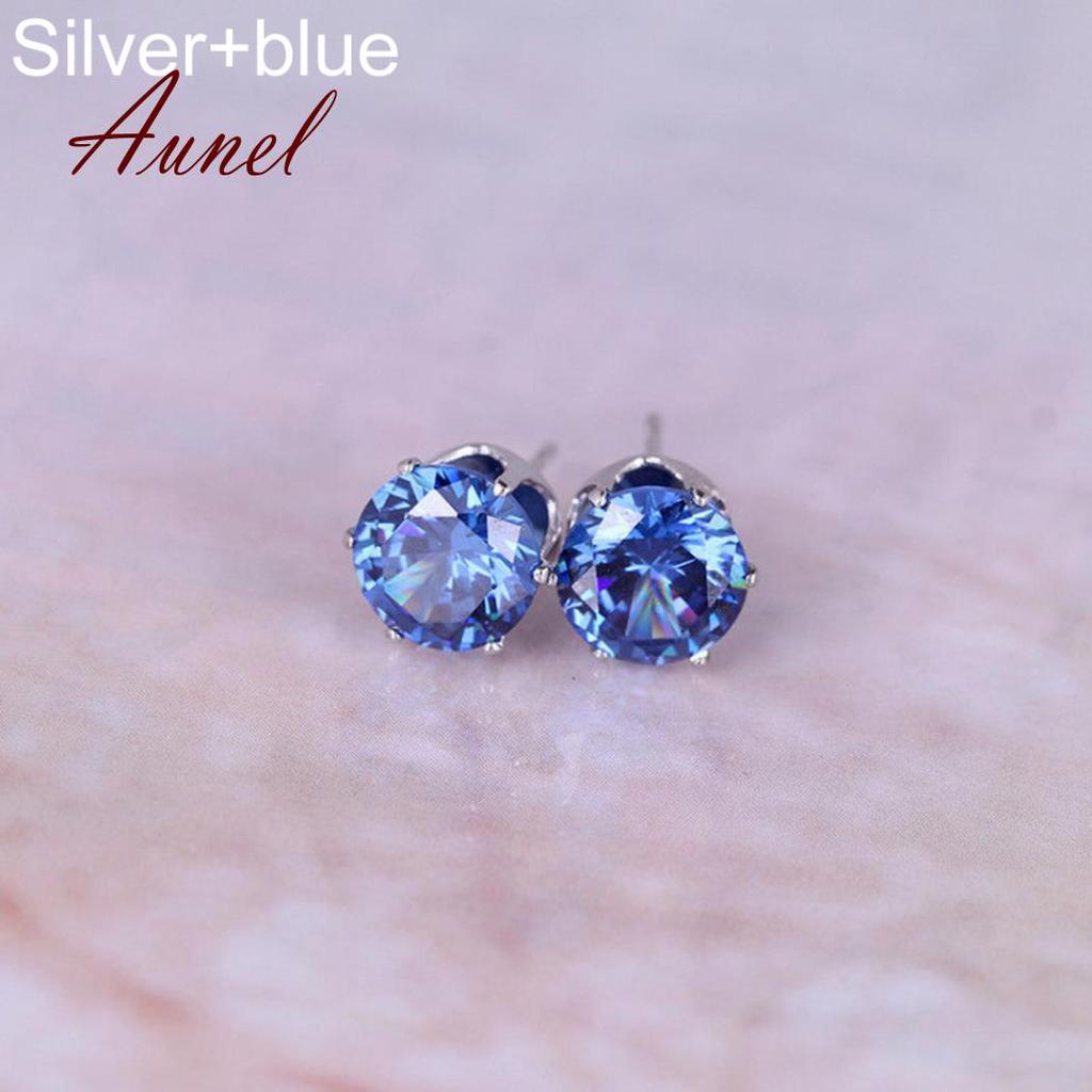 Smart Cubic Zirconia  Ear Stud Earrings Wedding Gift