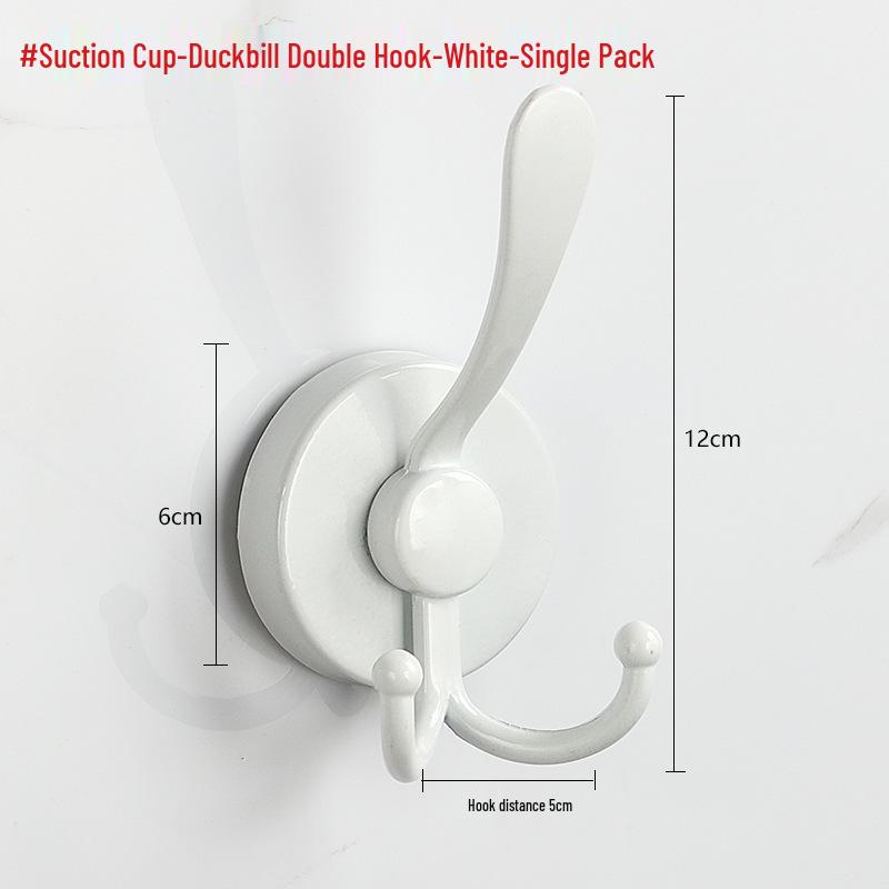 Stainless Steel Traceless Vacuum Suction Cup Hook for Kitchen and Bathroom Towels