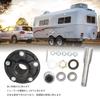Trailer Axle Kit, Safe and Stable Trailer Axle Spindles, 2000 lb Capacity, for Cargo Boat Trailer Spindles