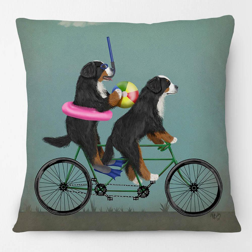 English Bulldog Poodle Dachshunds German Shepherd Dog Portrait Painting Cushion Cover Lovely Animals Pet Pillow Case