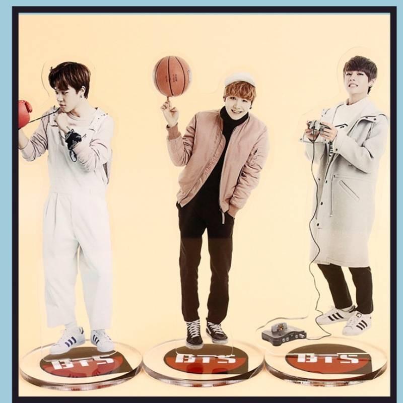 Kpop Bts Star Bangtan Boys Acrylic Stand Figure Double Side Home Table Decor