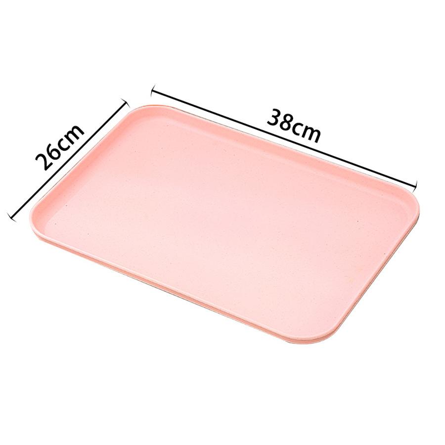 Thickened New Color Large Tray Creative Kindergarten Restaurant Tea Snack Tray Fruit Tray Fast Food Serving Tray
