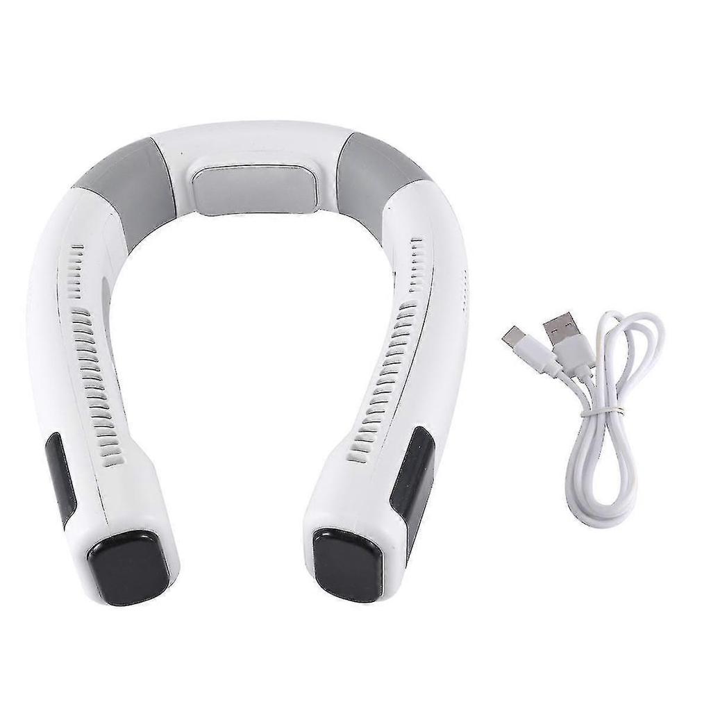 Portable Refrigeration Cooling Fan Summer Hanging Neck Fan, 4000mah Rechargeable 360 Surround Wind Mute Bladeless Fan