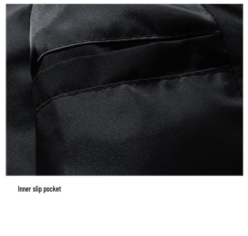 Men's Winter Shiny Padded Vest with Detachable Lapel 0909