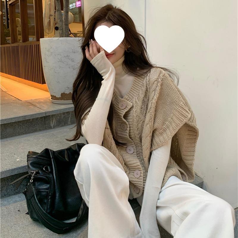 

Women s Retro Hong Kong Style Cable Knit Sweater Vest - Autumn 2025 Korean Fashion Slimming Cardigan XL (125-140 jin)