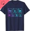 Music Periodic Table EleUnisexts Graphic Tee Unisexs Cotton Short Sleeve Crew Neck TShirt