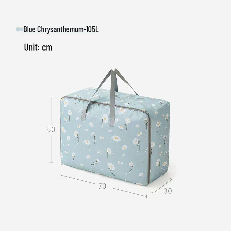 Gänseblümchen-Steppdecke Große Aufbewahrungs- und Organizer-Tasche für Kleidung und Gepäck