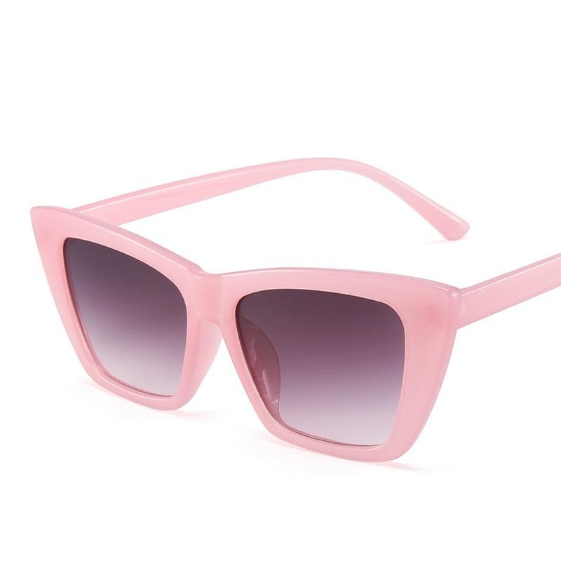 Óculos de Sol Olho de Gato Feminino Moda Retrô Quadrado Óculos de Sol de Vidro Óculos Femininos Óculos de Senhora