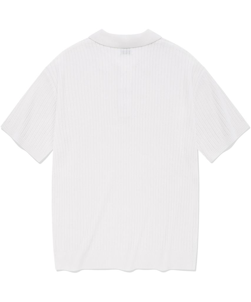 COVERNAT Crochet Collar Half Knit Ivory