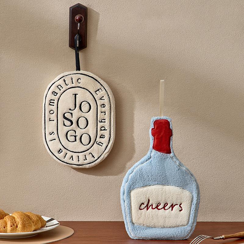 Thickened Flower Perfume Style Towel Bathroom Kitchen Quick-drying Creative Absorbent Towel Household Hotel Hanging Hand Towel