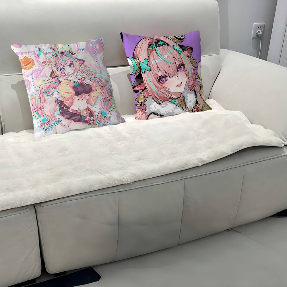Genshin V-Varesa Pillowcase Toon Gift Cushion Cover Bedroom Home Sofa Chair Seat Decor Pillow Case