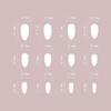 24pcs Women Full Cover Stick On Nails Y2K Blue Acrylic Fake Nails for Women Girls Manicure DIY
