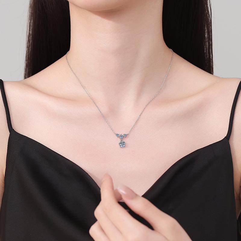 New S925 Silver Minimalist Tassel Women's Necklace, Niche, Light Luxury, Exquisite, High-quality Wedding Jewelry
