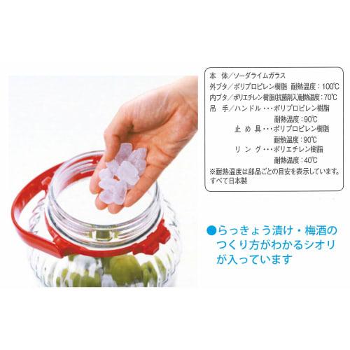 Toyo Sasaki Glass Pickle Storage Container, Pickle Master, Rakkyo Edition, 2000ml, Made In Japan, Glass Storage Jar for Pickles, Rakkyo, Plum Wine, Fr