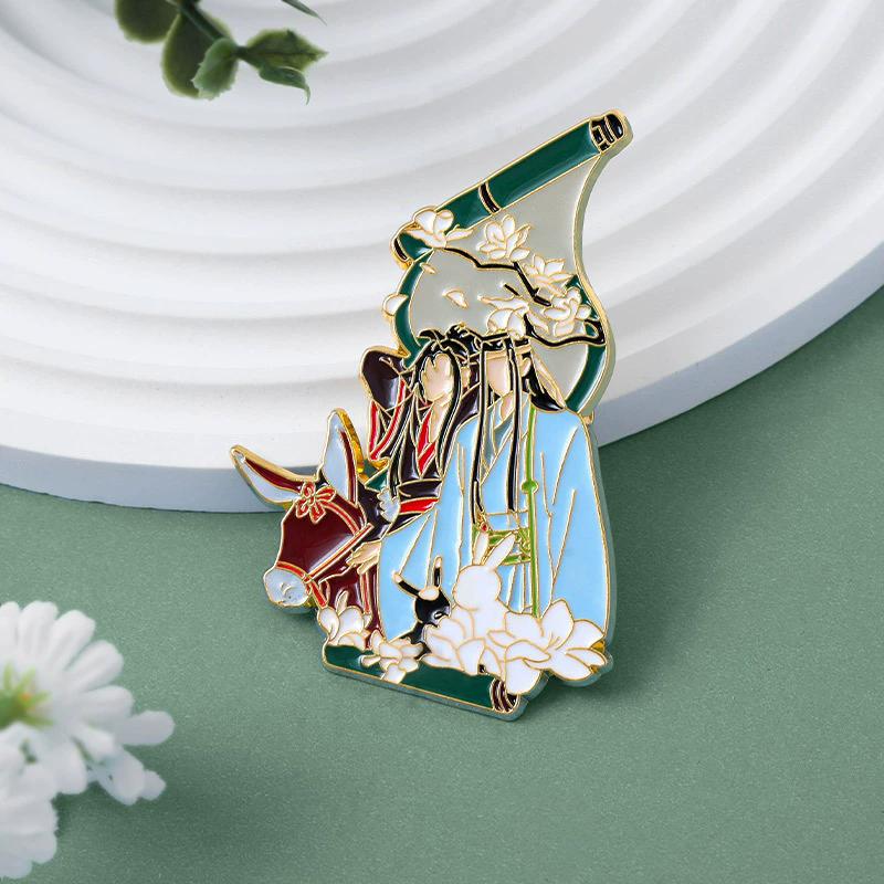 

Мультфільм тварин брошка пряжкою англійське речення особистість літера форма фарба значок One Size