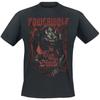 T-shirt in Cotone con Grafica Powerwolf Estiva Unisex Manica Corta Marca di Moda Tee Lusso Casual Vintage Retro Top