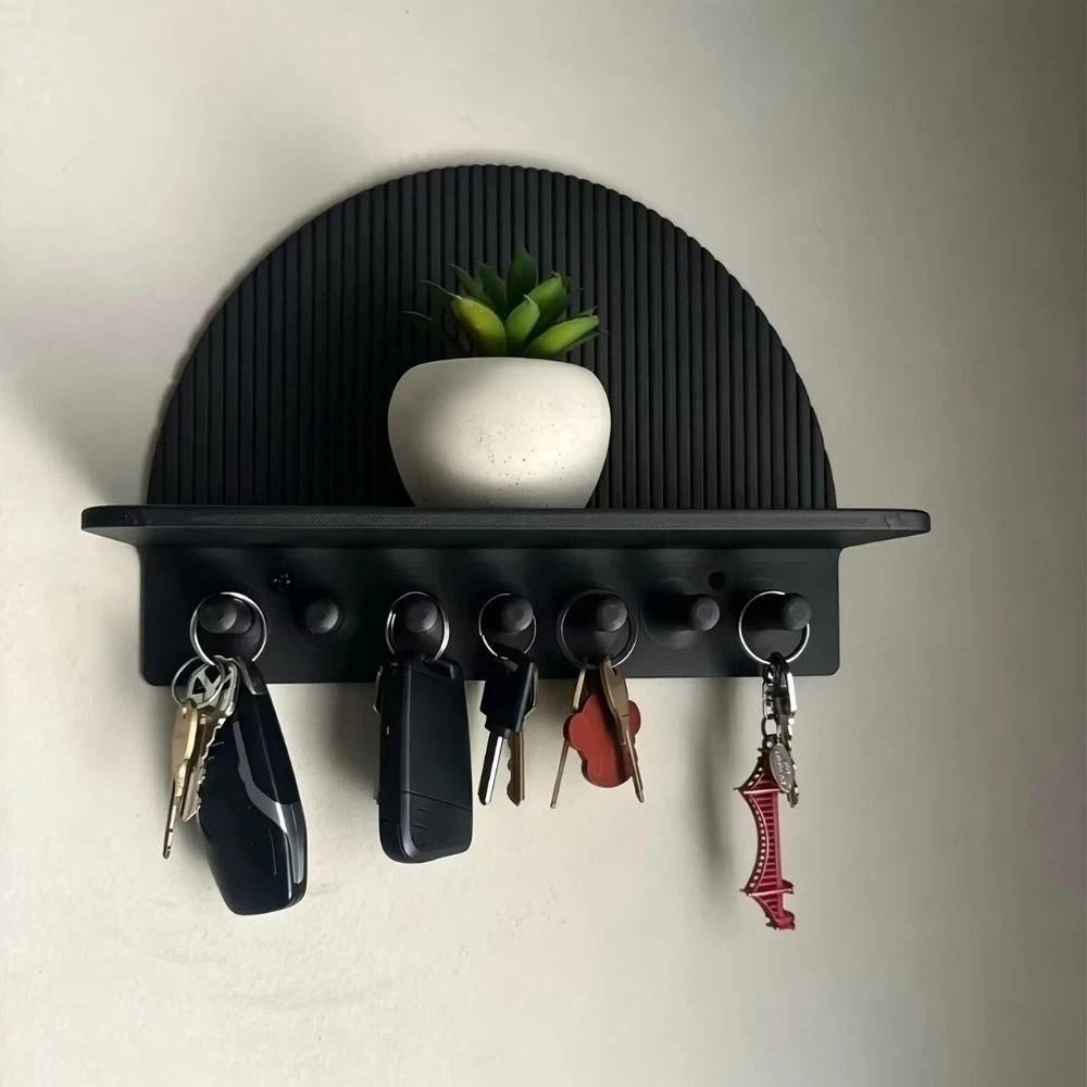 3D Printed Wall Mount Storage Rack Wall Decor Hanging Shelf Space Saving Wall Organizer Indoor