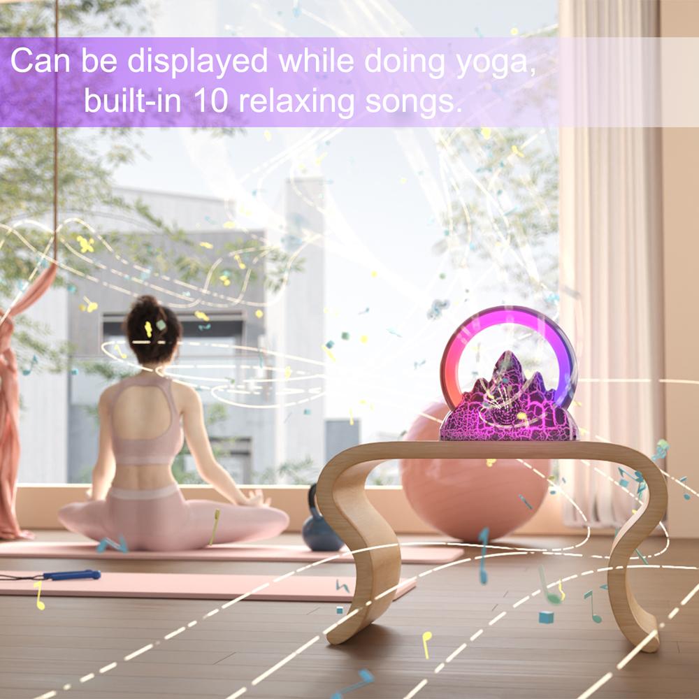 LED-Tischlampe Sunrise Buntes Umgebungslicht mit integriertem BT-Lautsprecher, Wecker, kabellos