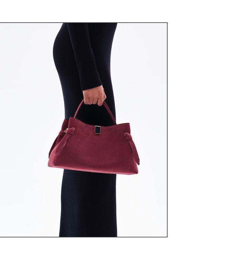 YUZEFI Potsticker Retro semišová taška přes rameno pro podzim/zimu