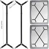 2 PCS Sheet Fastener Fixing Straps, Adjustable Cross Elastic Straps, Flat Fit Sheet Clips for Mattress Cushions Sofa Cushions