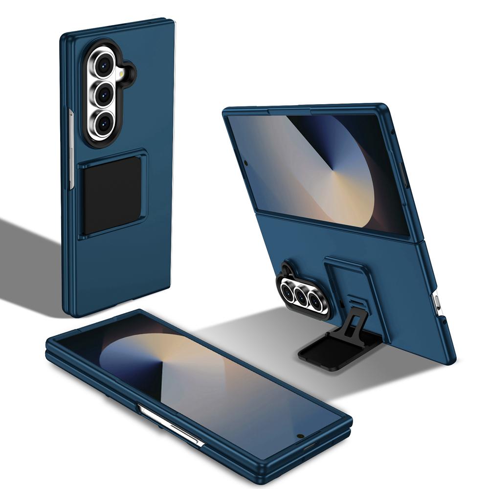 KEYSION Luxury Upright Live Stand Case for Samsung Galaxy Z Fold 7 5G Hard PC Shockproof Phone Back Cover for Galaxy Z Fold 7 5G