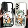 Phone Case for Samsung Galaxy A17 A16 A15 A14 A13 Cartoon Fat Tiger Funny A56 A36 A26 A55 A35 A25 A54 A34 A24 A53 A33 A23 A07 A0