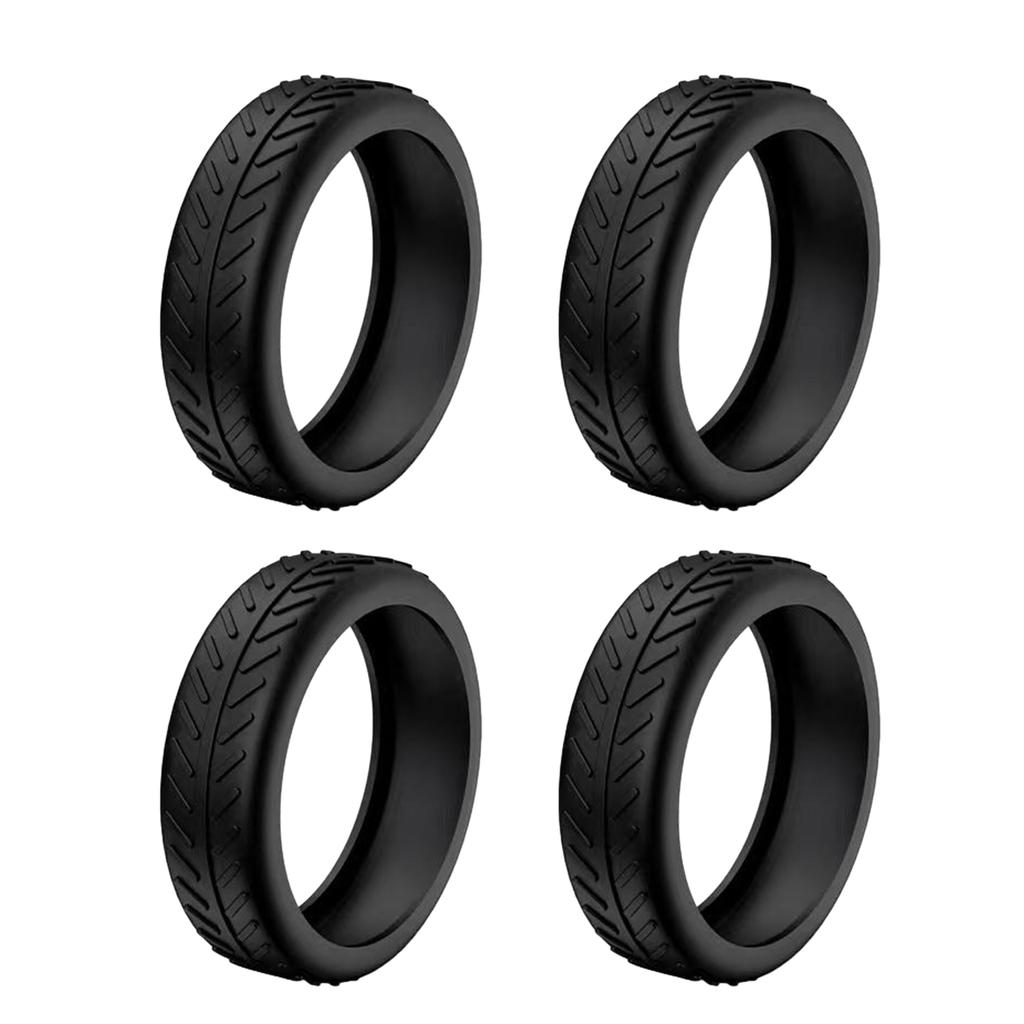 1/4/8pcs Fashionable Silicone Caster Cover Durable Mutes Noise Reduction Wheel Scratche-Proof Cover For 8-Spinner Wheels Luggage