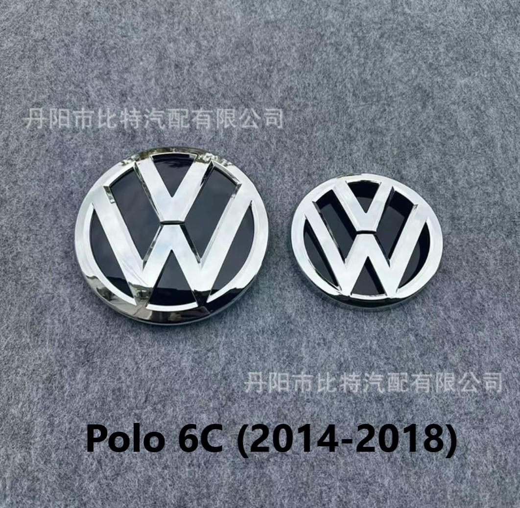 Kein Ersatz-Emblem für den Kühlergrill vorne und das Heckklappen-Emblem für VW Polo 6R 6C MK6 2009-2024 Emblem-Abzeichen Aufkleber Bu2