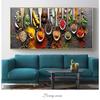 Tema de cozinha Ervas e especiarias para cozinhar Arte em tela Pôsteres e impressões Pinturas em tela na parede Imagens de arte Decoração de quadros