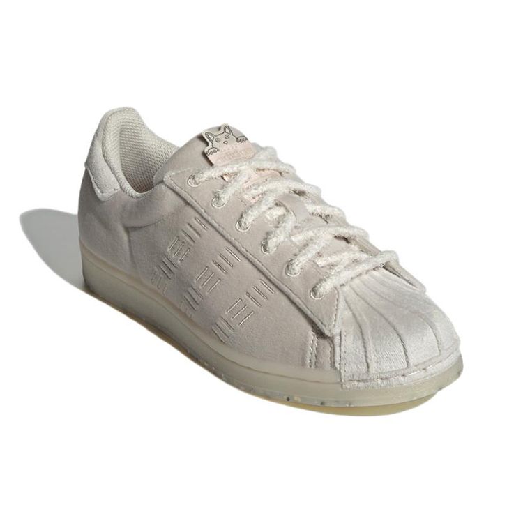 Adidas Originals Superstar Suede Low-Top Sneakers Women Sneakers Gray White HQ8423