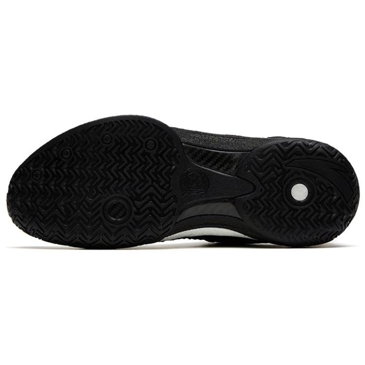 New Anta Frenzy 4 Pro The First Year Cushioning Anti-Slip And Wear-Resistant Mid-Top Basketball Shoes Black 112321111-3