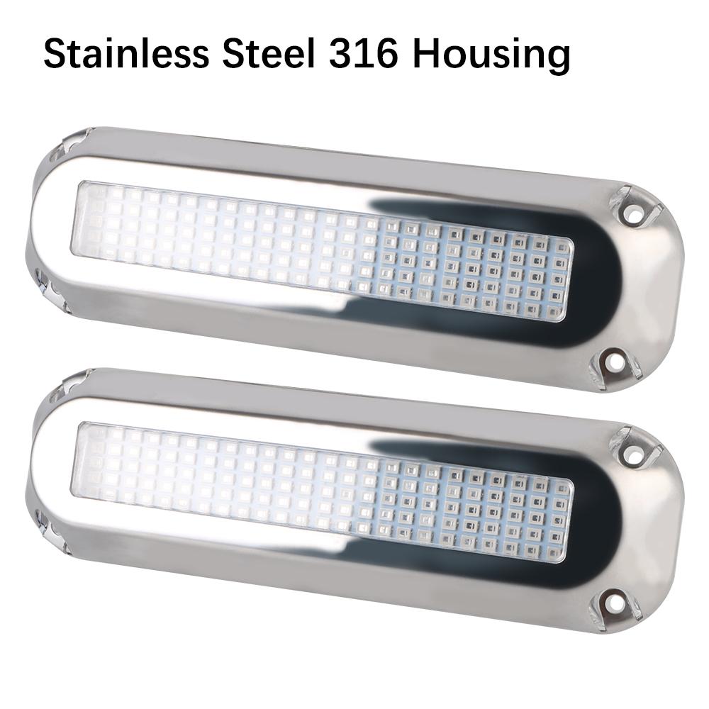 120 LED 60W Underwater Pontoon Transom Lamp Underwater Illumination 10V-30V For Marine Ship Yacht Boat Transom Light