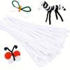 400pcs Chenille Stems Pipe Cleaners Kindergarden DIY Art Craft Materials for Creative Handicraft DIY Felting Animal Skeleton