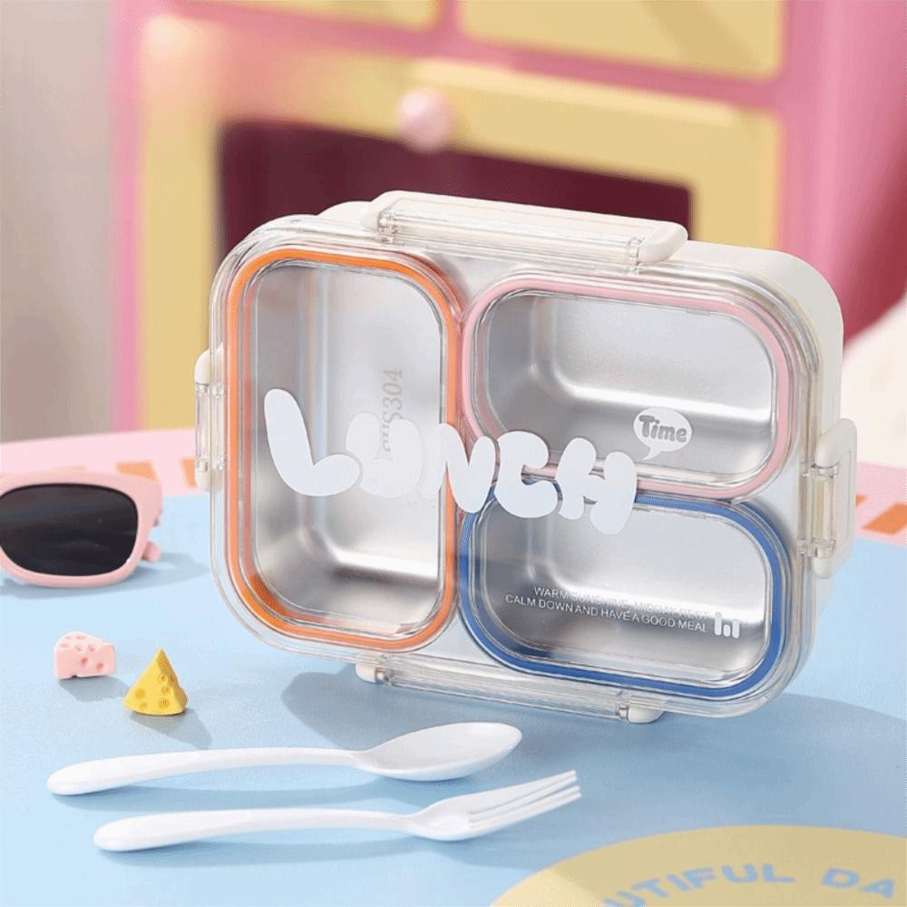 Sealed Design Portable Food Container Food Grade Divided Lunch Plate  Outdoor Activities