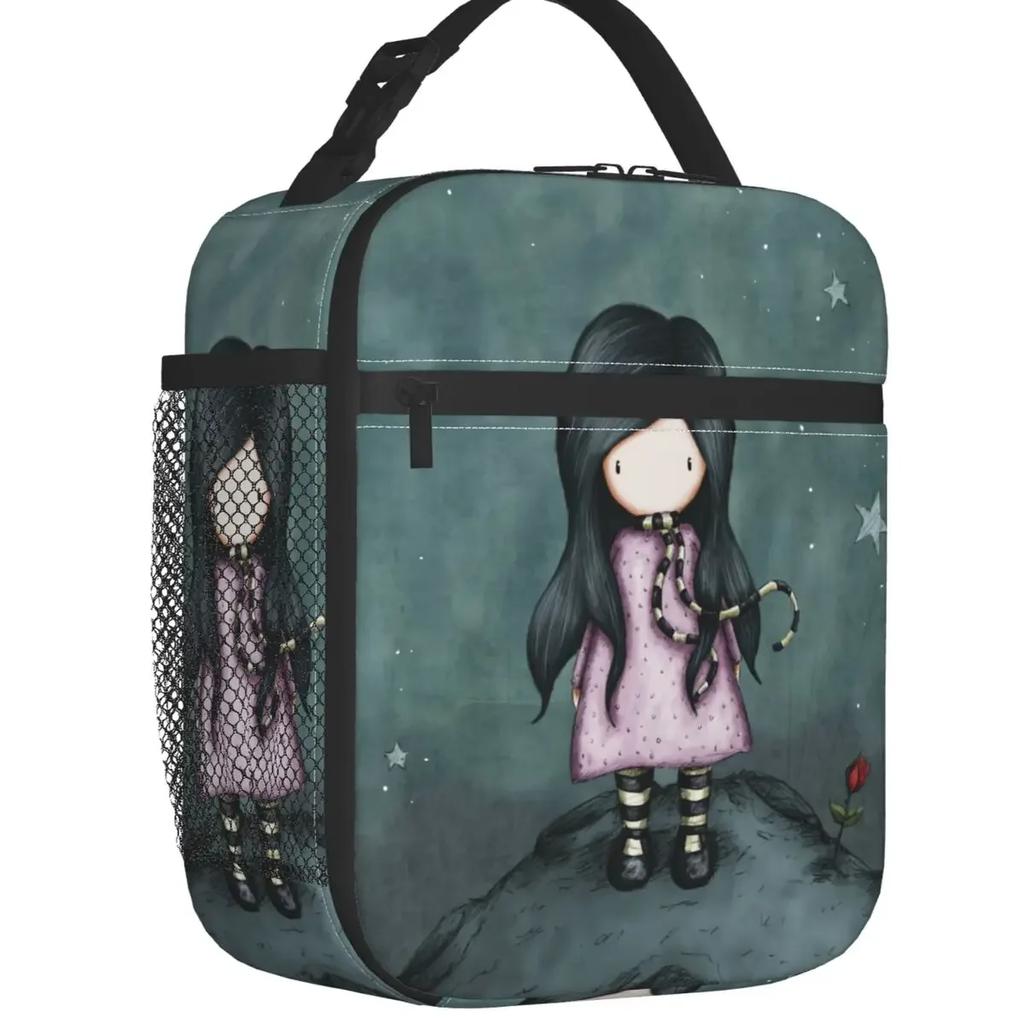 Gorjuss Puppe Wiederverwendbare Lunchbox Wasserdicht Anime Mädchen Thermokühltasche Essen Isoliert Lunchtasche Schule Kinder Schüler