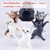 XIANFQNKJ Pen Holder, Pen Stand, Raised Paw Cat Design, Set of 5, Stylish Pen Holder, Seductive Cat, Cute Cat Figurine, Small Item Holder, Cute Item,