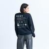Roxy Regular Fit Crew Neck Sweatshirt with Back Black Women's Print,