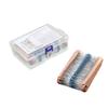 2600Pcs Resistors Assortment Kits 130 Values Metal Film Resistor Assortment Kits 0.25Watt Plugs in Resistor Part