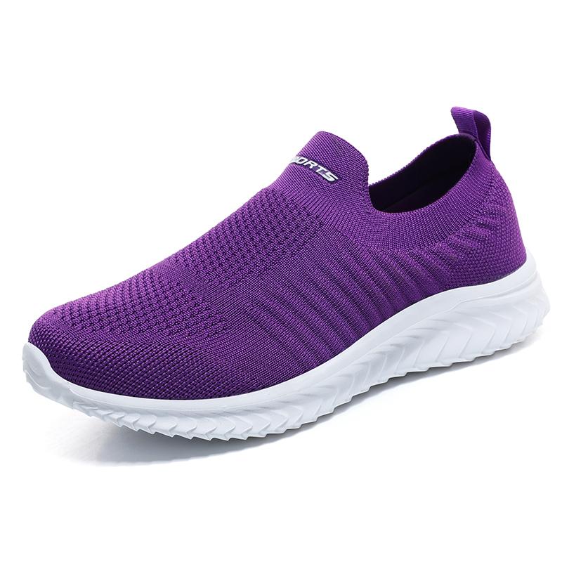 

QZHSMY Sneakers Men Shoes High Quality Loafers 2025 NEW Lightweight Breathable White Fashion Casual Walking Shoes Tenis Aldult 39 фіолетовий