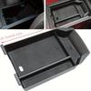 For BMW X3 2025 Center Console Armrest Organizer Tray Durable ABS Black Storage Box with Divider Car Interior Accessories
