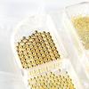 6 Grids Mini Stainless Steel Metal Bead 3D Sliver Gold Small Micro Beads DIY Nail Art Decoration Accessories