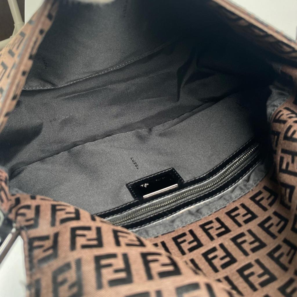FENDI Mamma bucket Handbag Brown Women used