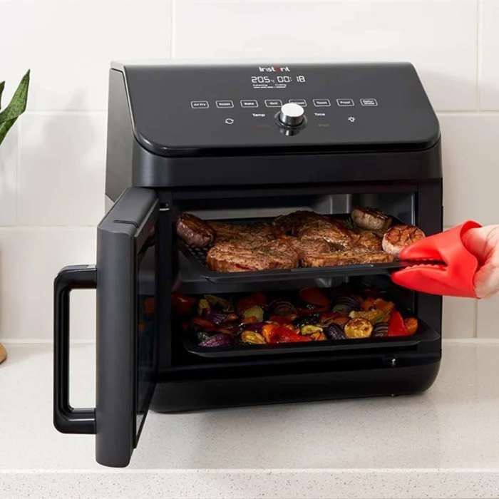 Friteuse À Air Chaud Instant Vortex Plus XL - 13L - Noir - Rôtissoire - 9 Programmes De Cuisson