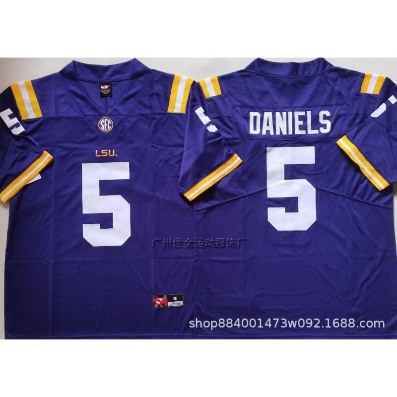 LSU Tigers Football Trikot Herren College Stil Bestickt Trainingsuniform NCAA Teamkleidung