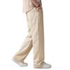 High-end American Old Money Style Linen Drape Pleated Trousers Men's Summer Thin Loose Casual Straight Casual Trousers
