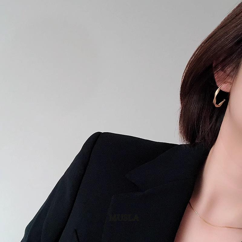 Musla Design Jewelry Cilp Earrings For Women Fashion Hoop Earrings Stud