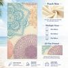 Mandala Bohemian Beach Towel 2D Flat Printed Peach Skin Bath Towel Sand  Quick Dry Summer Travel Swim Pool Vacation Blanket