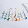 Simulation Fish Mobile Phone Chain Crystal Beads Beaded Keyring Keychain Charms  Festival